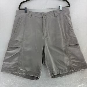 Tommy Bahama Relax Men's Gray Tencel Blend Cargo Shorts Size 34